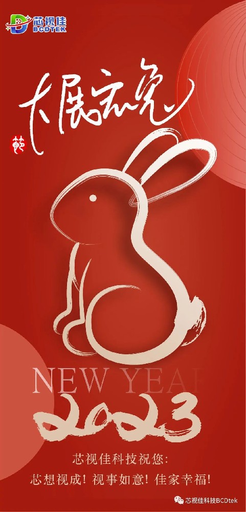 芯視佳祝大家新春快樂！芯想事成！視事如意！佳家幸福！